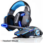 Luxury Gaming Headset Deep Bass Stereo With LED Ligh